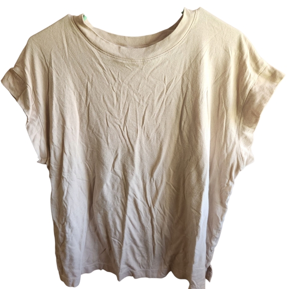 a new day Tops - 5/$25 A New Day Cream Boxy Short Sleeve T-Shirt